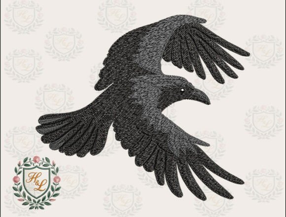 Black Bird Flying Embroidery Files: A Designer's Review