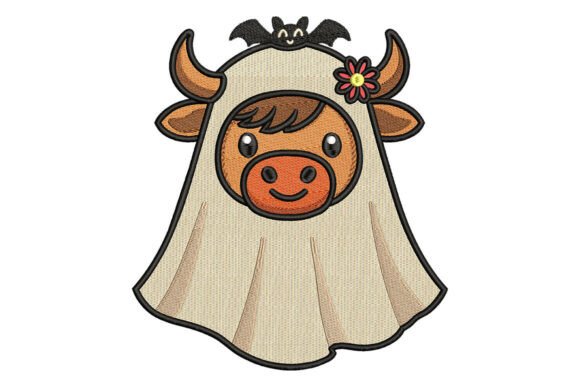 Cute Cow Halloween Embroidery: A Designer's Review