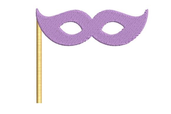 Elegant Masquerade Mask on a Stick Embroidery Design Review