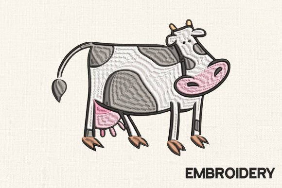 Funny Cow Embroidery Design Review for Gifts
