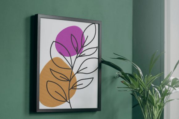 Modern Abstract Leaf Embroidery Design Review