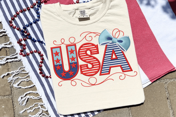 Review: Faux Embroidery USA Coquette Png for Holiday Gear