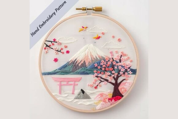 Review: Japanese Landscape Hand Embroidery Patte