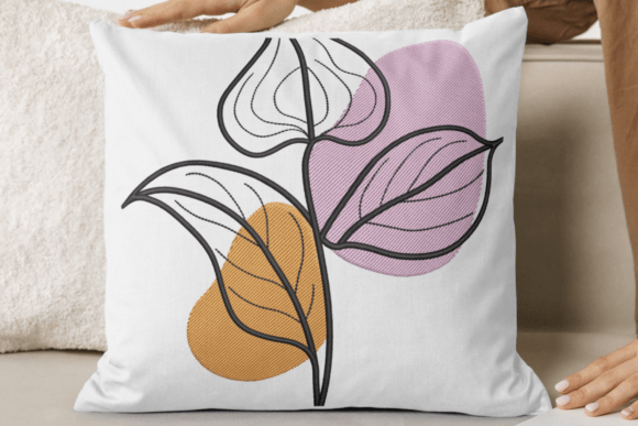 Review: Modern Leaf Line Embroidery Design for Etsy Shops