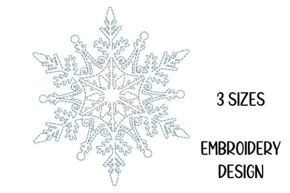 Snowflake Line Art Winter Embroidery Review