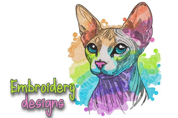 Sphynx Cat Embroidery Design Review for Craft Fairs