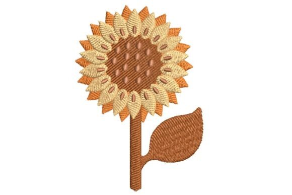 Textured Autumn Sunflower Embroidery Design Review